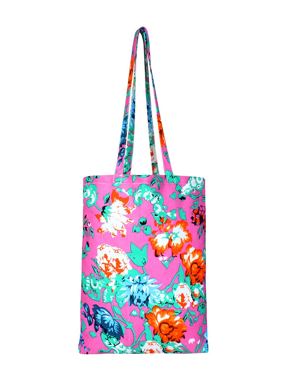 pink canvas printed shopping bag - 16644294 - Zoom Image - 1