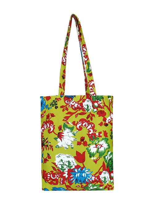 green canvas printed shopping bag - 16644296 - Standard Image - 1