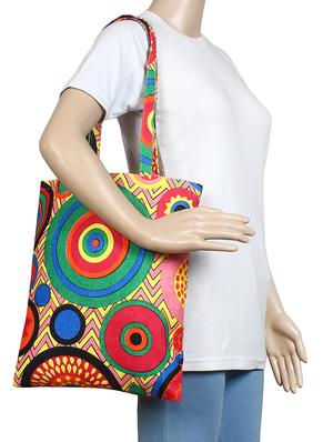 pink canvas printed shopping bag - 16644300 - Standard Image - 5