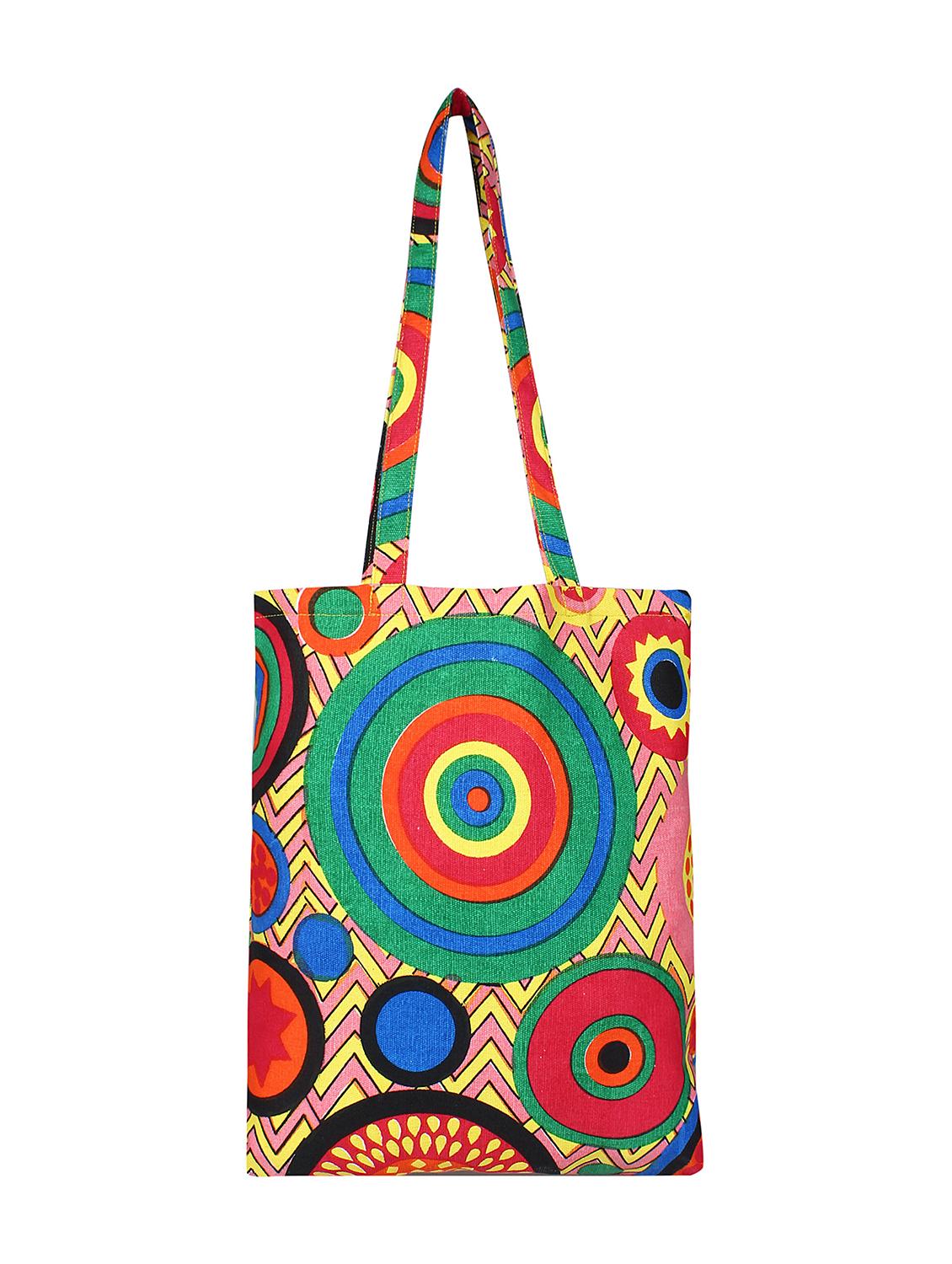 pink canvas printed shopping bag - 16644300 - Zoom Image - 1