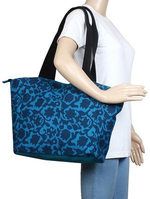 blue canvas printed shopping bag - 16644309 - Standard Image - 5