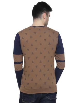 brown printed t-shirt - 16644712 - Standard Image - 3