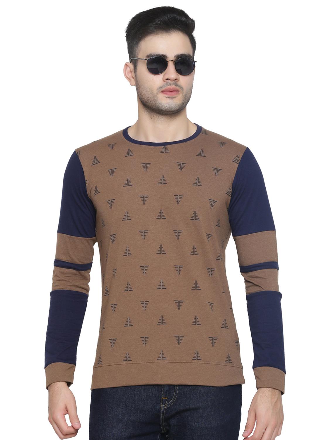 brown printed t-shirt - 16644712 - Zoom Image - 1