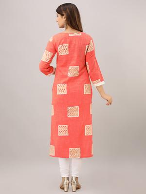 straight printed kurta - 16644734 - Standard Image - 3