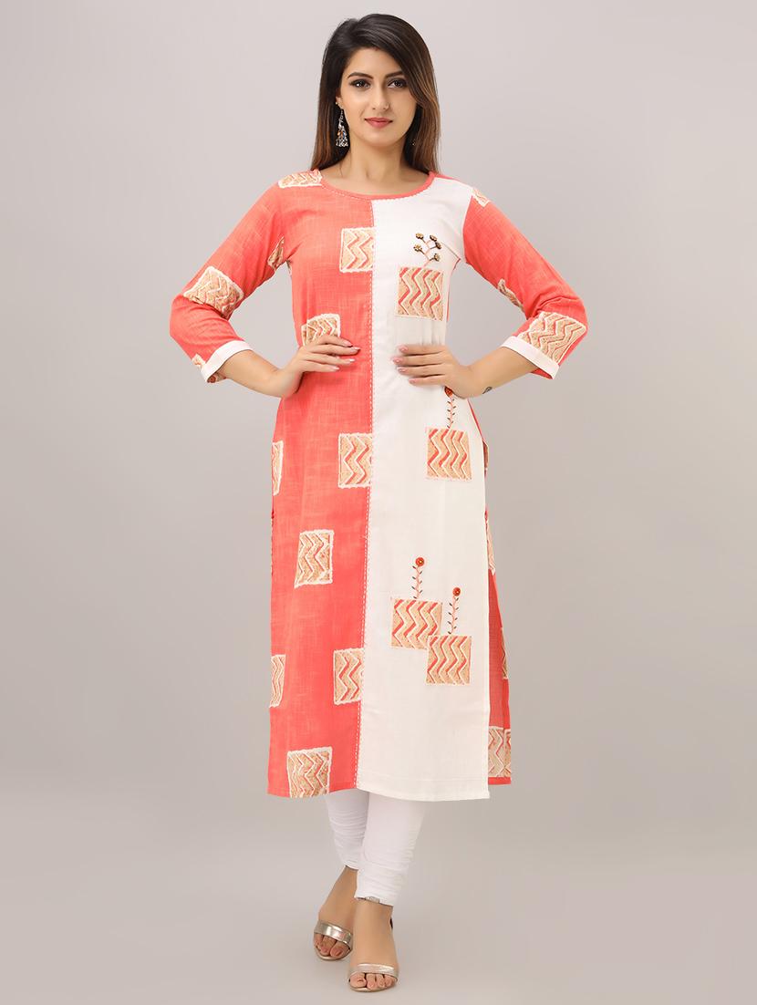 straight printed kurta - 16644734 - Zoom Image - 1