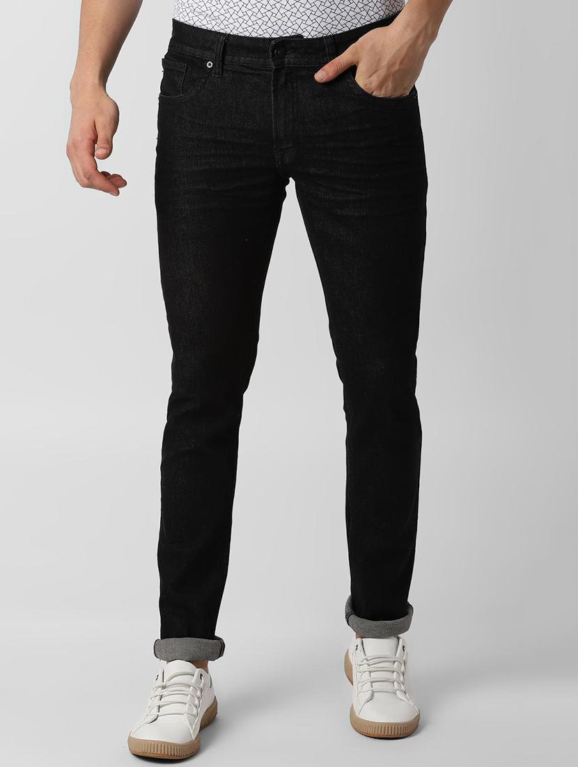 black solid plain jeans - 16644766 - Zoom Image - 1