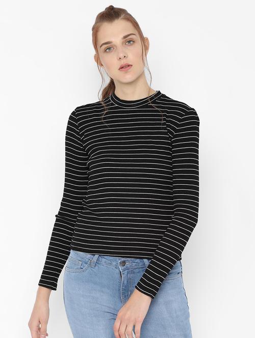 long sleeved striped tee - 16644804 - Standard Image - 1