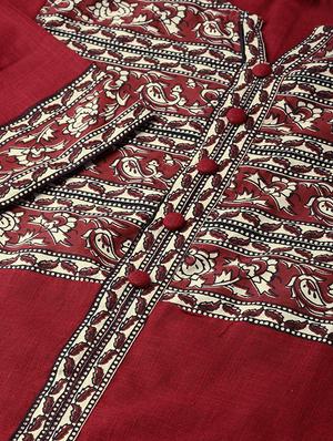 notch neck printed top - 16645022 - Standard Image - 5