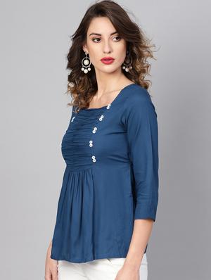 tie back gathered top - 16645025 - Standard Image - 3