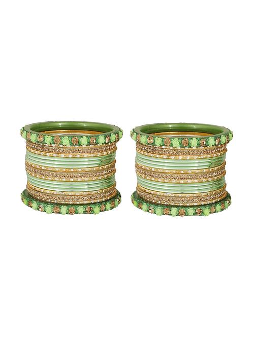 green gold tone brass bangles - 16645042 - Standard Image - 1
