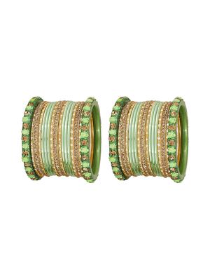 green gold tone brass bangles - 16645042 - Standard Image - 2