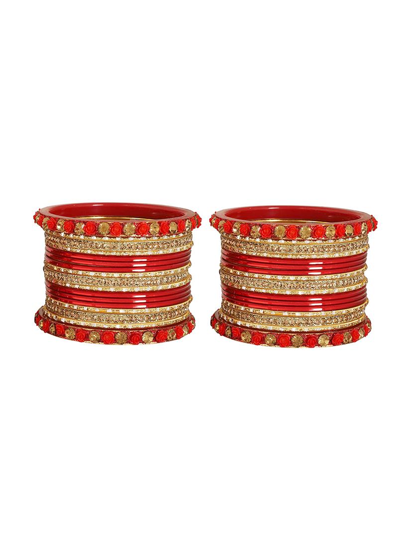 red gold tone brass bangles - 16645043 - Zoom Image - 1
