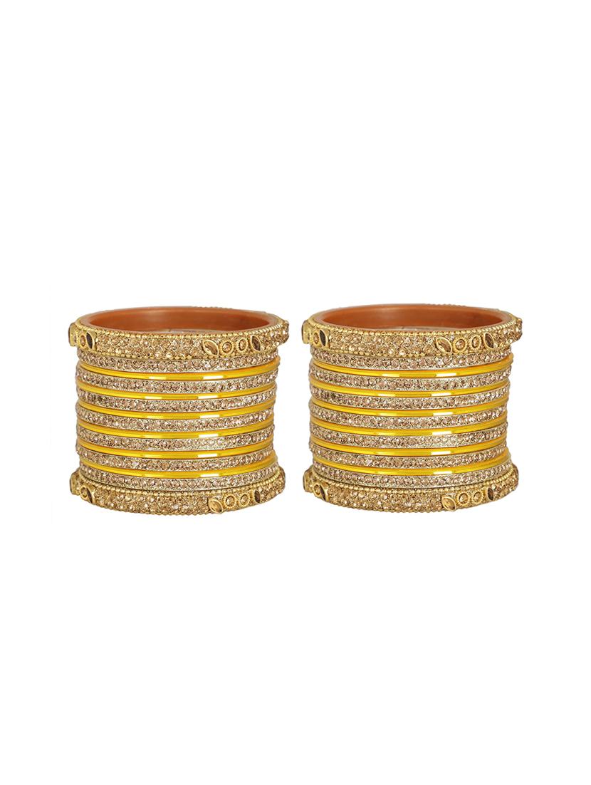 yellow brass bangle - 16645061 - Zoom Image - 2