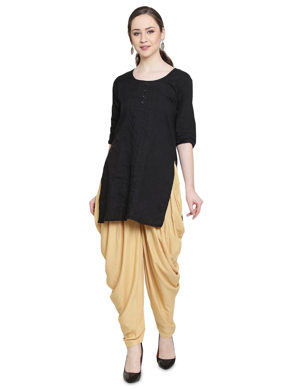 solid dhoti salwar - 16645071 - Zoom Image - 4
