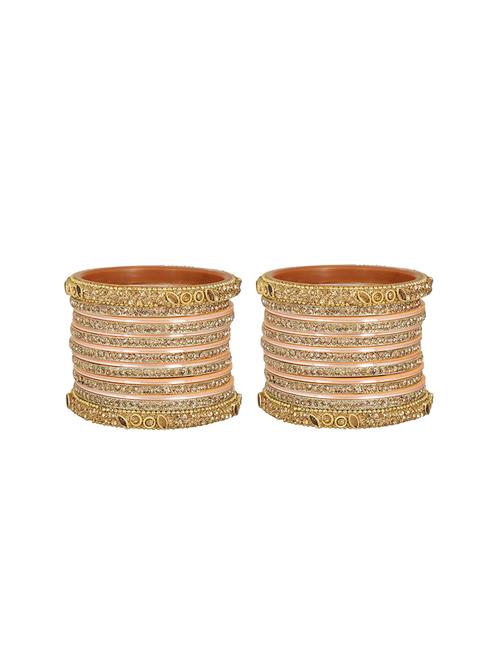 orange brass bangle - 16645100 - Standard Image - 1