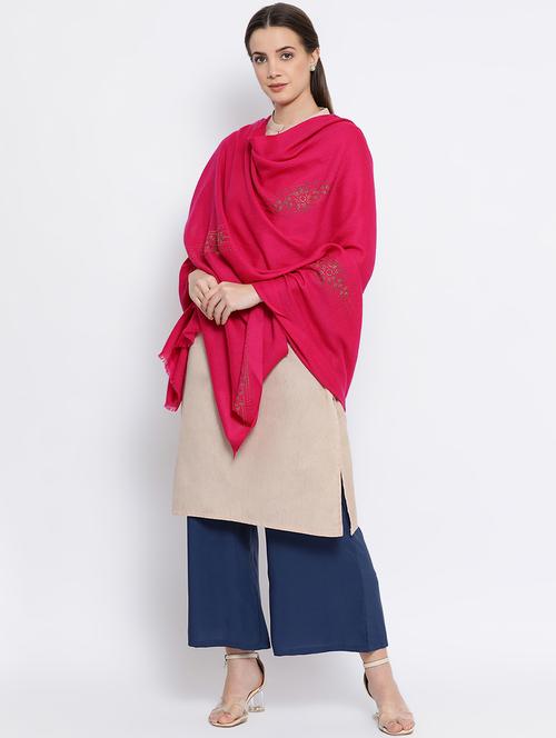 solid wool shawl - 16645156 - Standard Image - 1