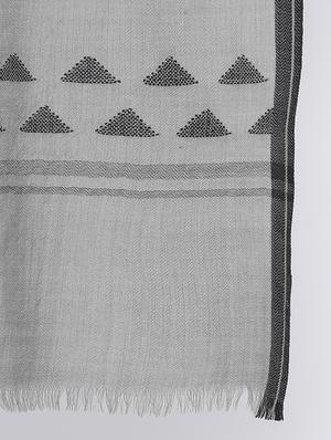 geometrical wool stole - 16645188 - Standard Image - 3