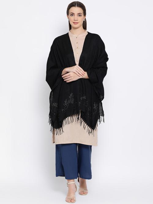 solid wool stole - 16645214 - Standard Image - 1