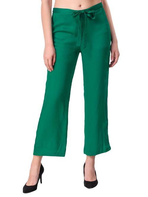 tie up waist straight palazzo - 16645313 - Standard Image - 1