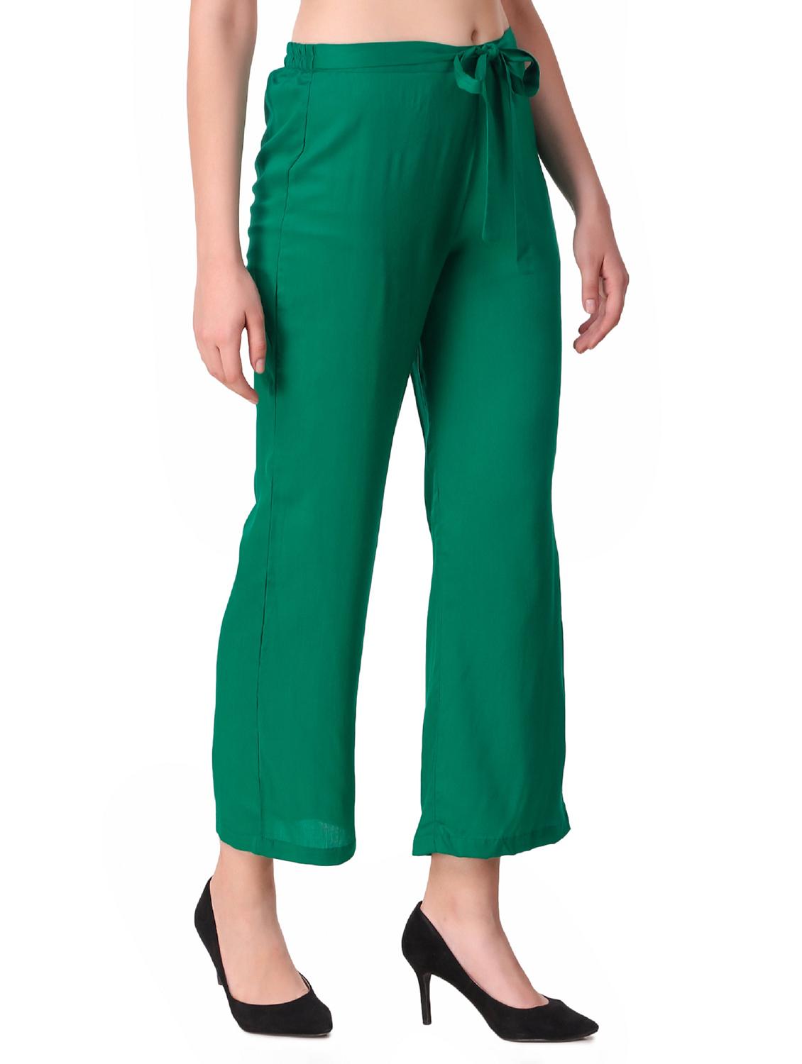 tie up waist straight palazzo - 16645313 - Zoom Image - 2