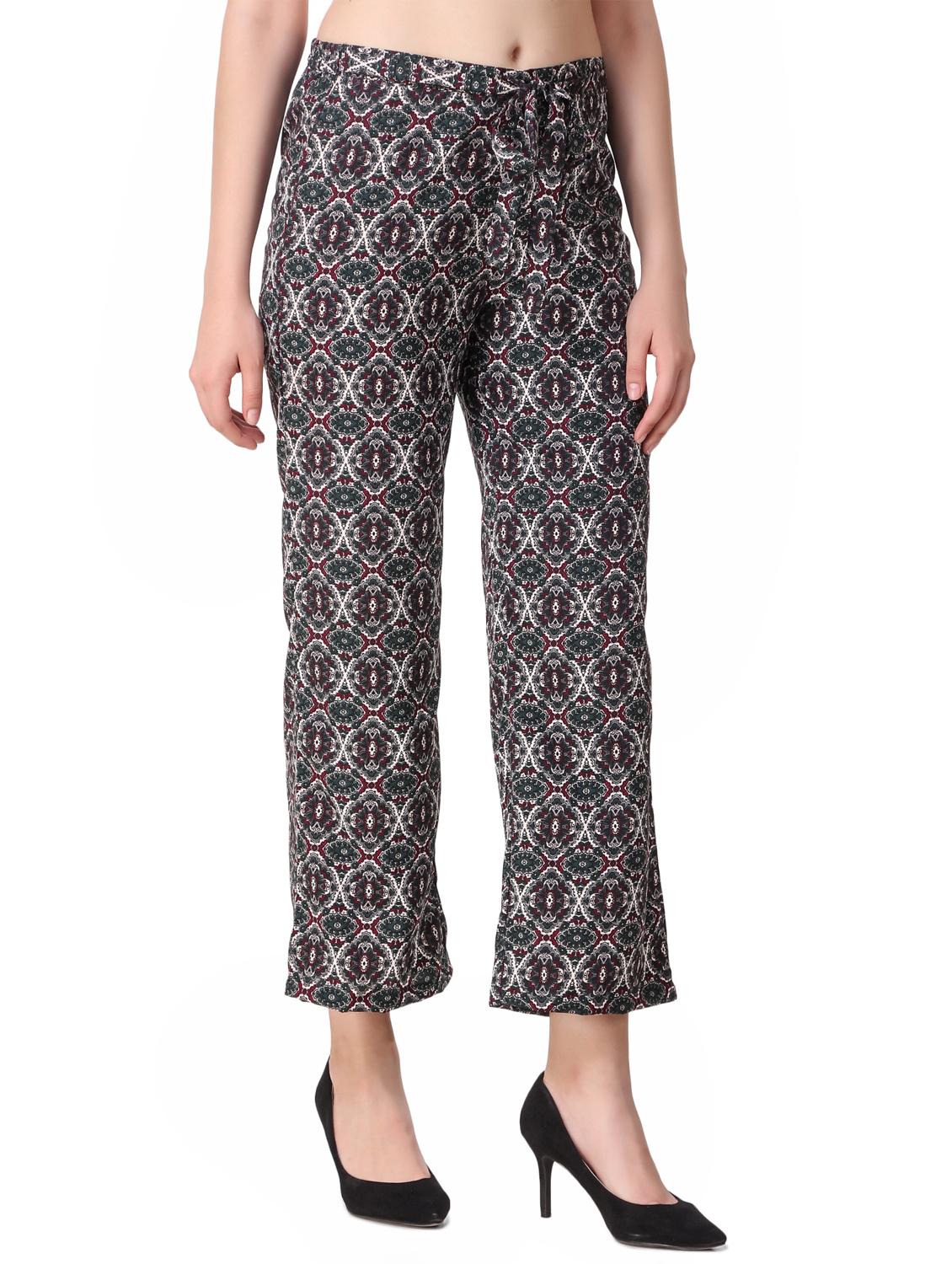 tie up waist straight palazzo - 16645316 - Zoom Image - 2