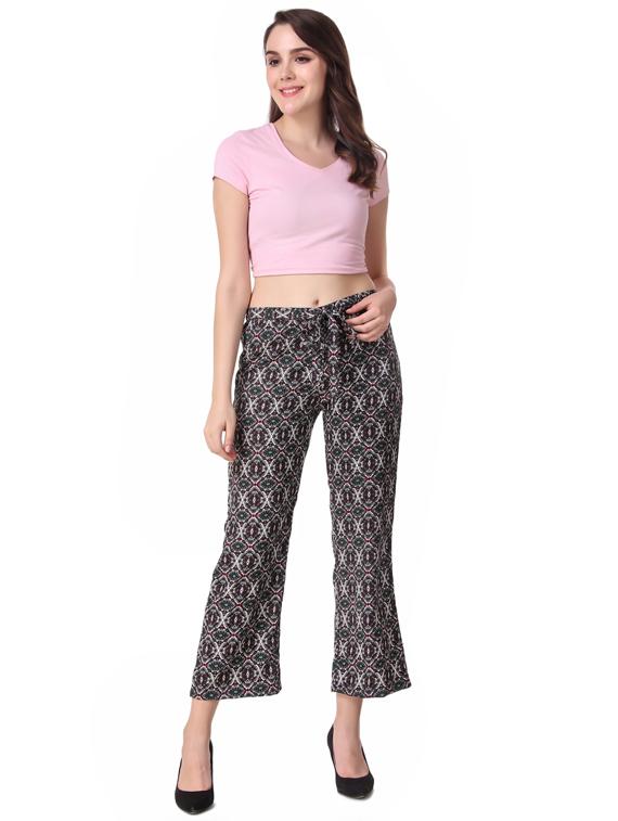 tie up waist straight palazzo - 16645316 - Zoom Image - 4