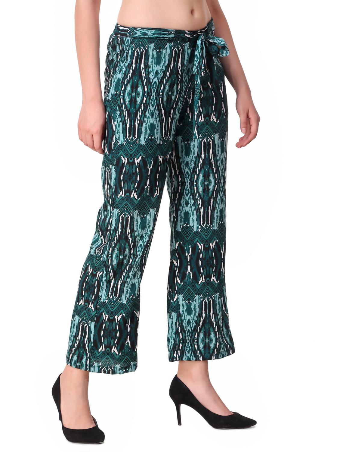 tie up waist straight palazzo - 16645317 - Zoom Image - 2