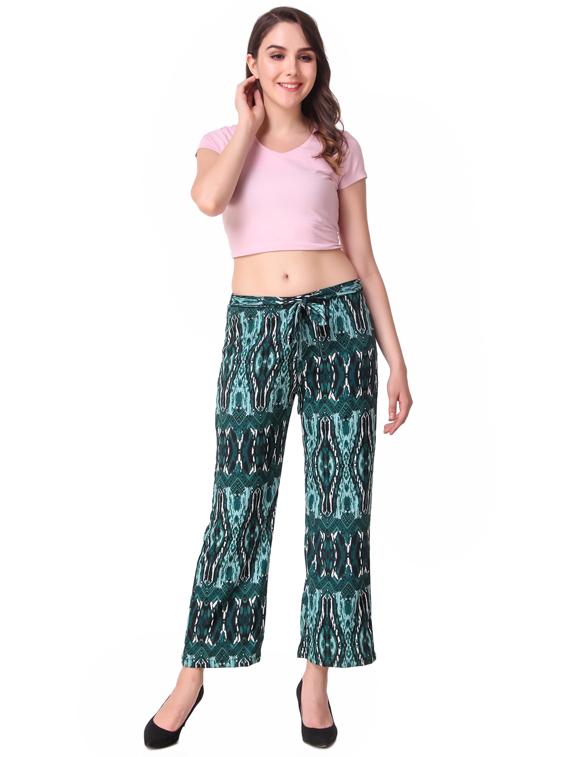 tie up waist straight palazzo - 16645317 - Zoom Image - 4