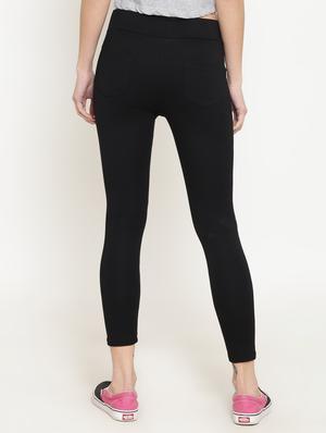 high rise solid jeggings - 16645329 - Standard Image - 3