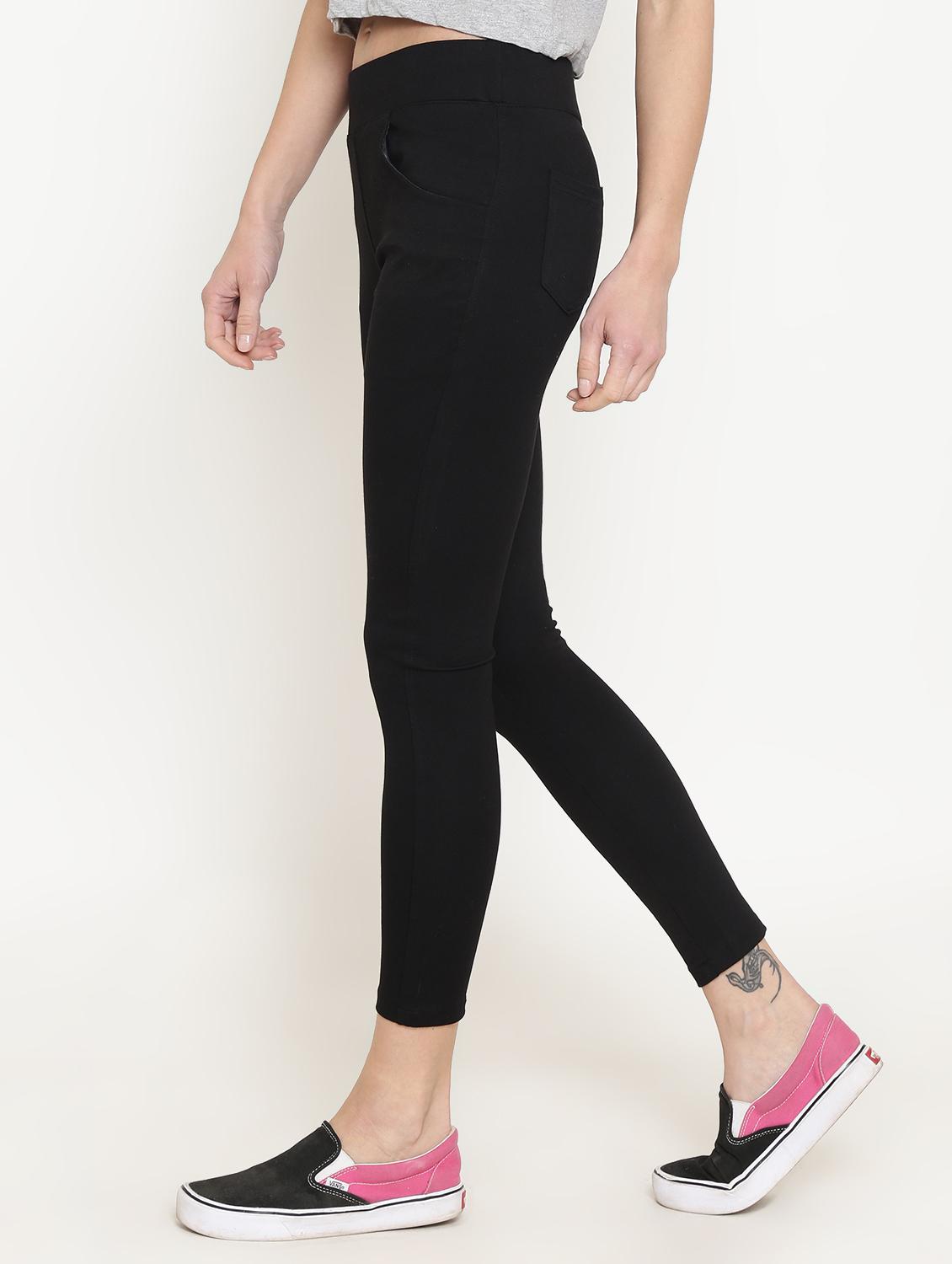 high rise solid jeggings - 16645329 - Zoom Image - 2