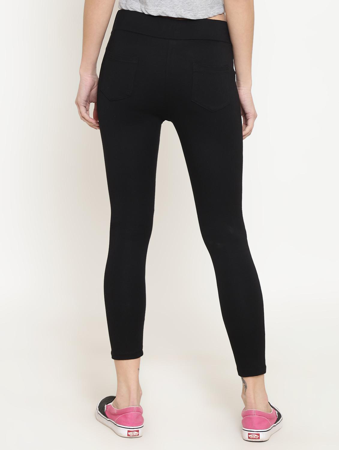 high rise solid jeggings - 16645329 - Zoom Image - 3