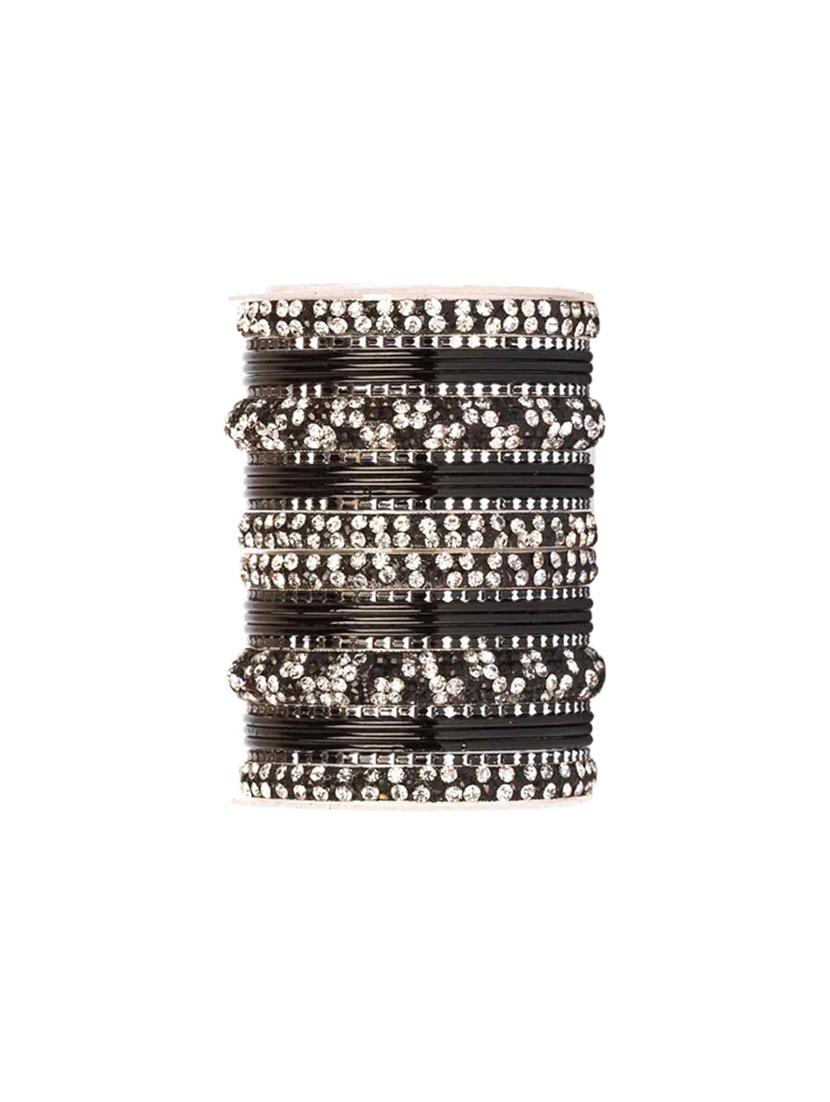black sliver tone metal bangle - 16645405 - Zoom Image - 1