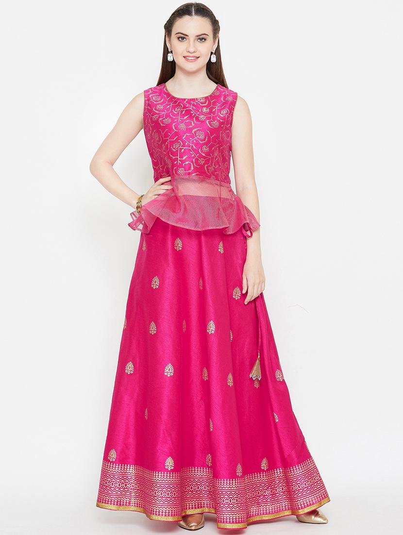 block print a-line lehenga - 16645507 - Zoom Image - 1