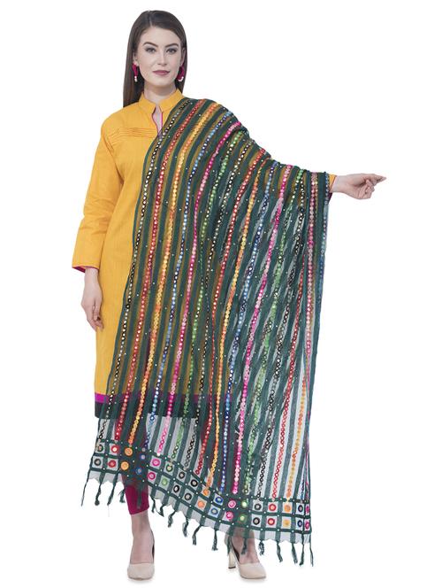 gota work dupatta - 16645525 - Very Small Image - 1