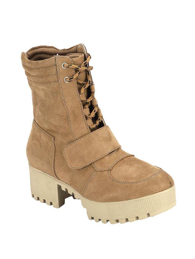 beige calf boots - 16645692 - Zoom Image - 1