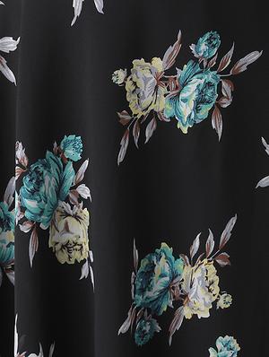 high rise floral flared skirt - 16645797 - Standard Image - 5