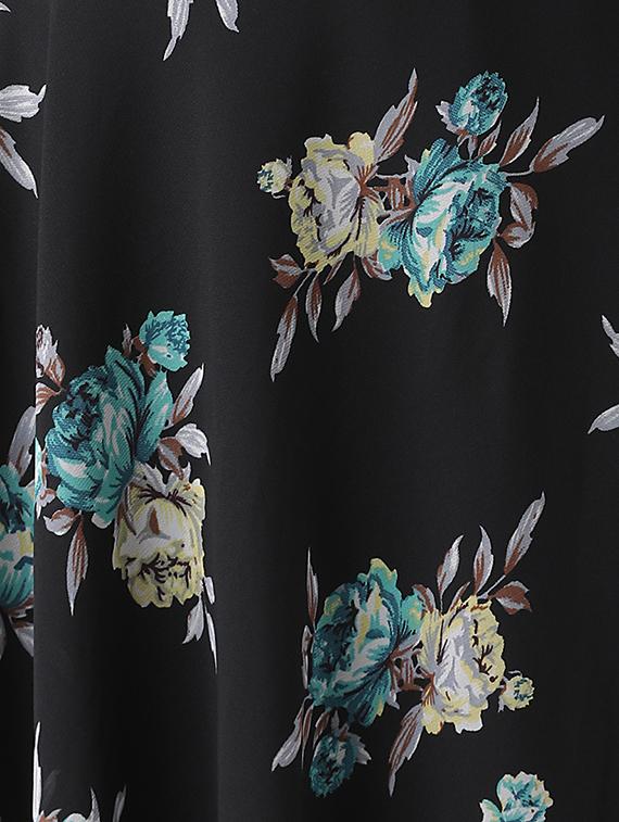 high rise floral flared skirt - 16645797 - Zoom Image - 5