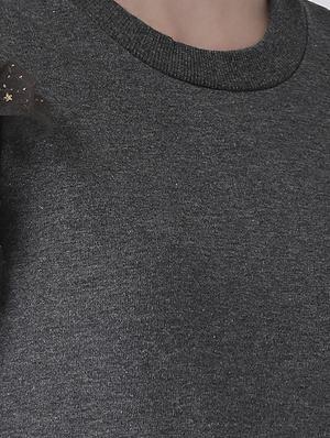 frill detail solid sweatshirt - 16645809 - Standard Image - 5