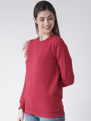 frill detail solid sweatshirt - 16645814 - Standard Image - 3
