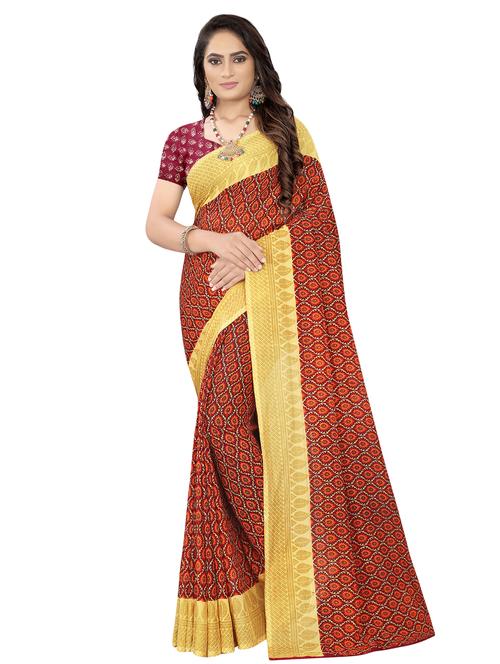 printed saree with blouse - 16646001 - Standard Image - 1