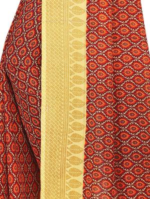 printed saree with blouse - 16646001 - Standard Image - 3