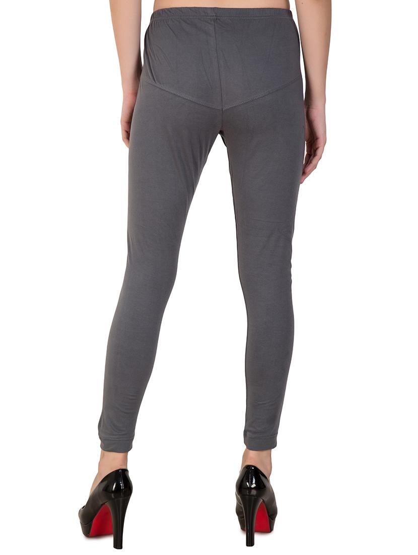 grey solid churidar - 16646233 - Zoom Image - 3