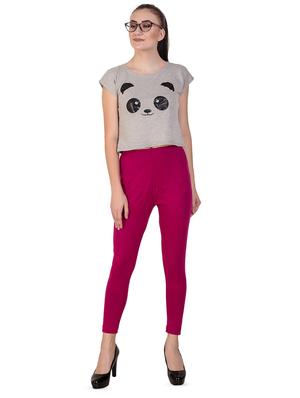 pink solid churidar - 16646235 - Standard Image - 4