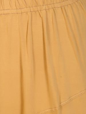 beige solid churidar - 16646239 - Standard Image - 5
