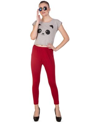 red solid churidar - 16646243 - Standard Image - 4