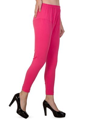 pink solid churidar - 16646244 - Standard Image - 2