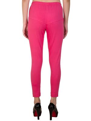 pink solid churidar - 16646244 - Standard Image - 3