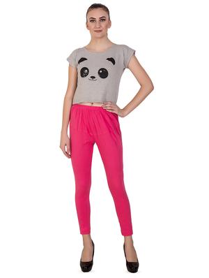 pink solid churidar - 16646244 - Standard Image - 4