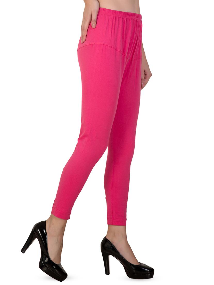 pink solid churidar - 16646244 - Zoom Image - 2