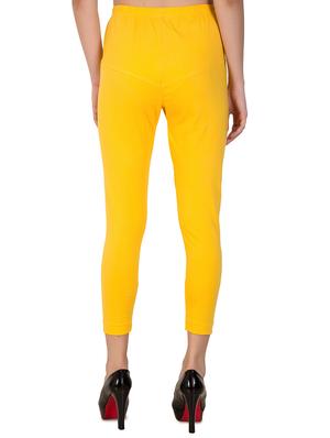 yellow solid churidar - 16646248 - Standard Image - 3